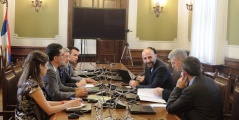 29 July 2014 The representatives of the Westminster Foundation for Democracy and organisation SIGMA visiting the National Assembly